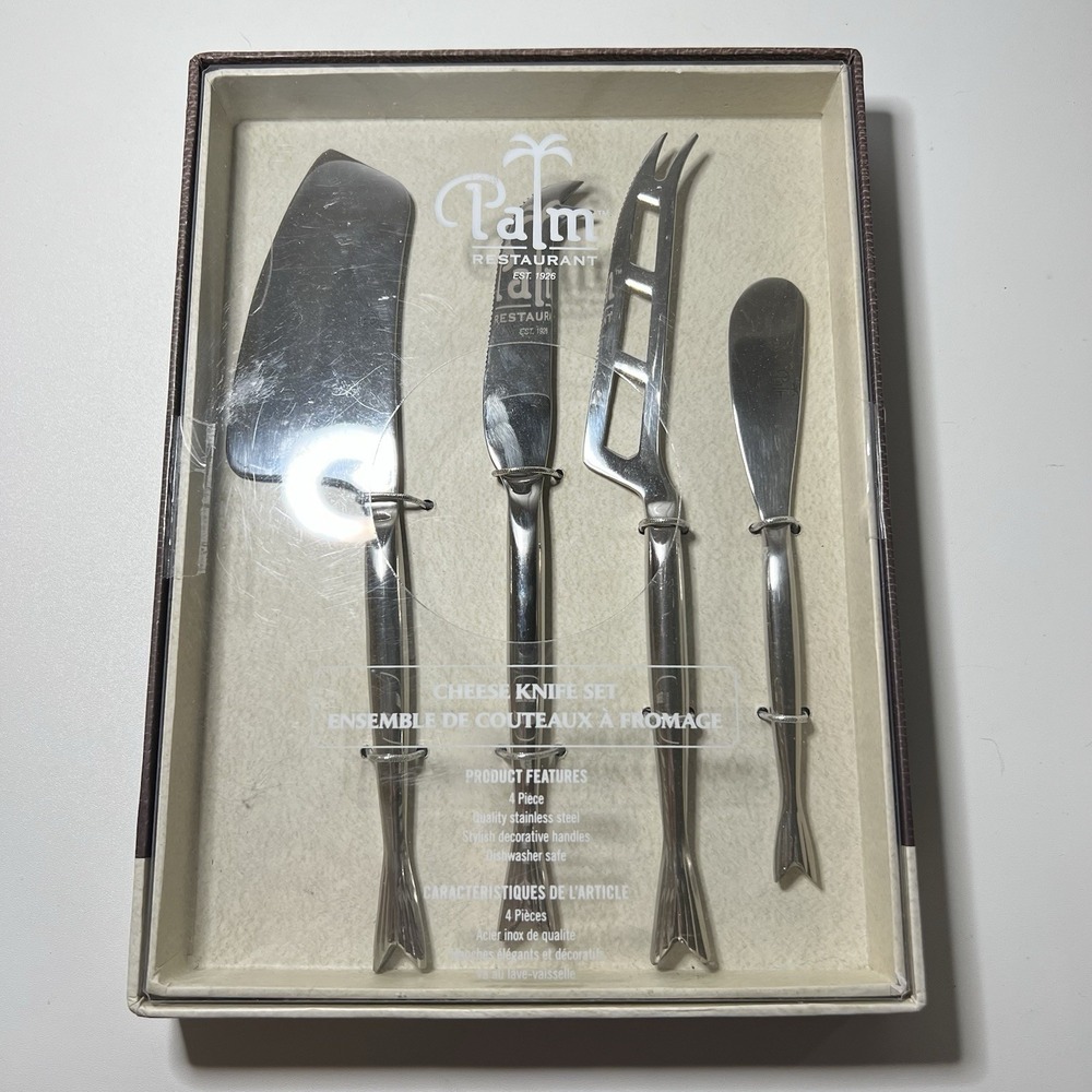 Palm Restaurant Cheese Knife‎ Set- Stainless Steel